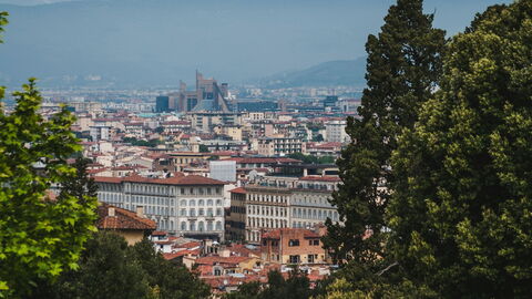 Uitzicht vanuit de Boboli tuinen