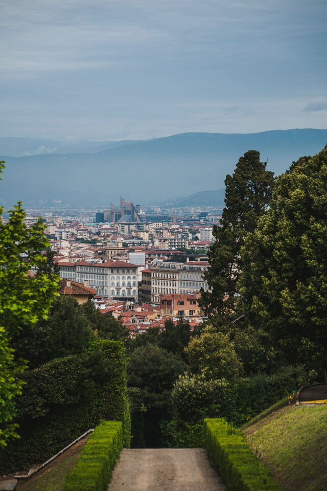 Uitzicht vanuit de Boboli tuinen
