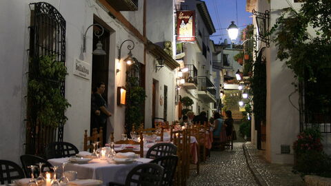 Straat in Altea
