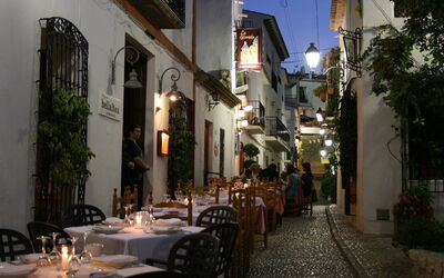 Straat in Altea