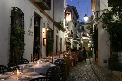 Straat in Altea
