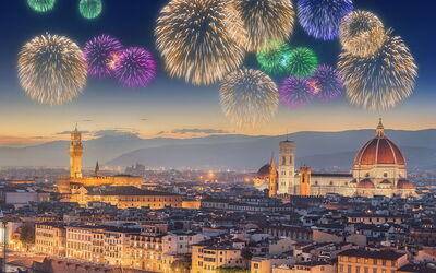 Vuurwerk in Florence