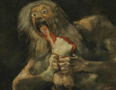 Saturnus die zijn zoon opeet