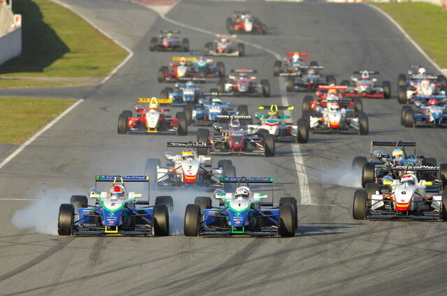 Racen op het Circuit de Barcelona-Catalunya