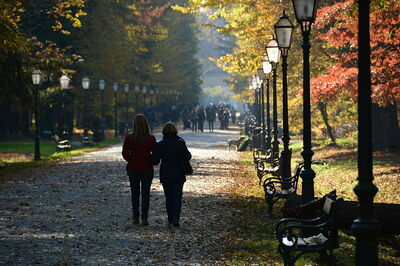 Maksimir Park, paden