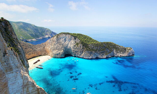 Het beroemde scheepswrak van Zakynthos