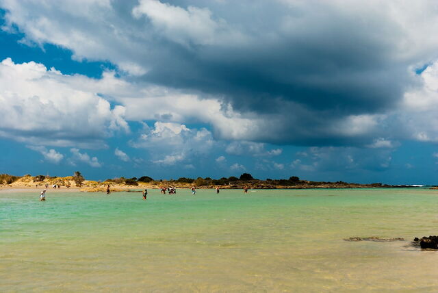 Elafonisi strand, zee