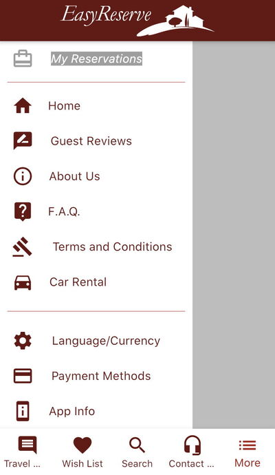 Easy Reserve App, Taskbars