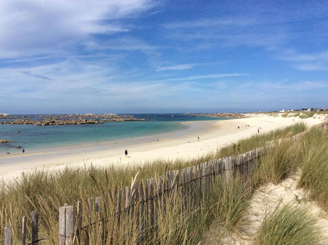 Een strand in Finistère