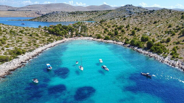 Kustlijn in Kroatië
