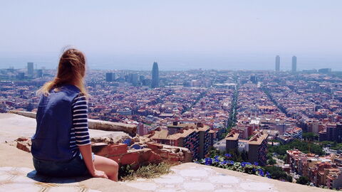 Uitzicht op Barcelona