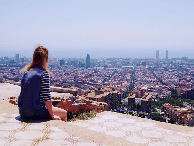 Uitzicht op Barcelona