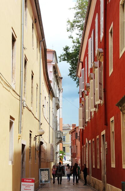 Een steegje in Zadar