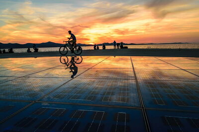 Zonsondergang in Zadar