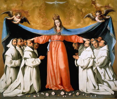 irgen de las Cuevas door Francisco de Zurbarán