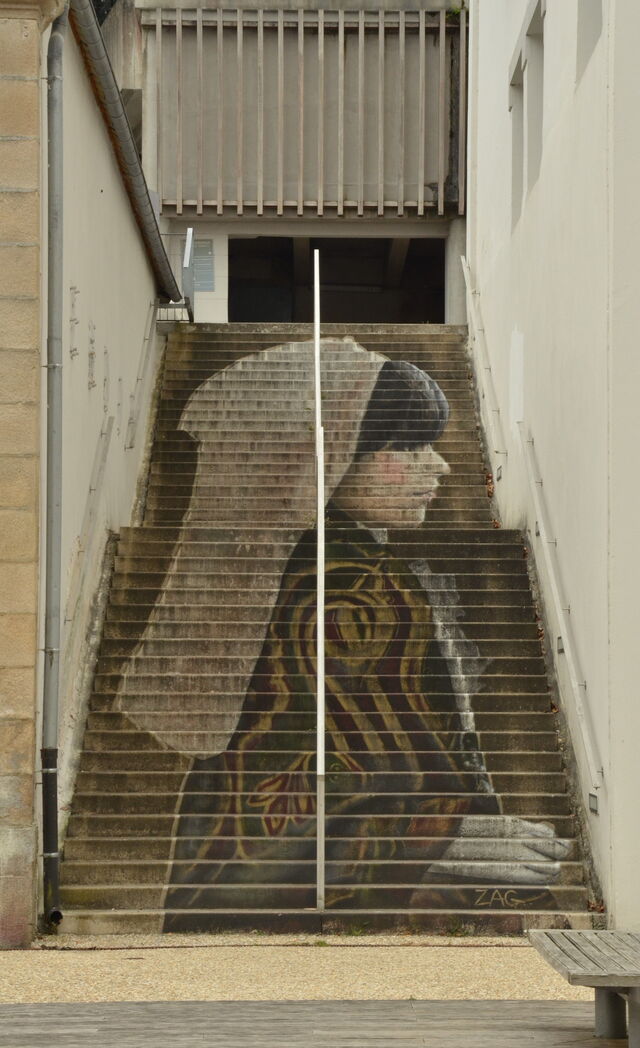 Voorbeeld van street art in Morlaix