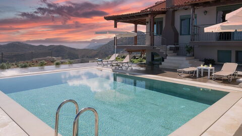 Villa Stelios, zonsondergang