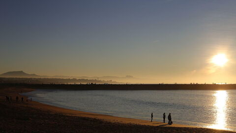 Een strand in Anglet