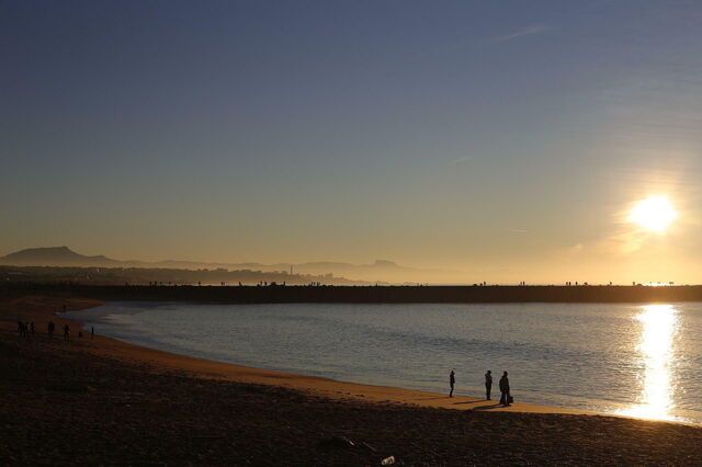 Een strand in Anglet