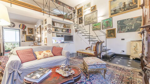 Portello Square Lux Apartment Genova, woonkamer
