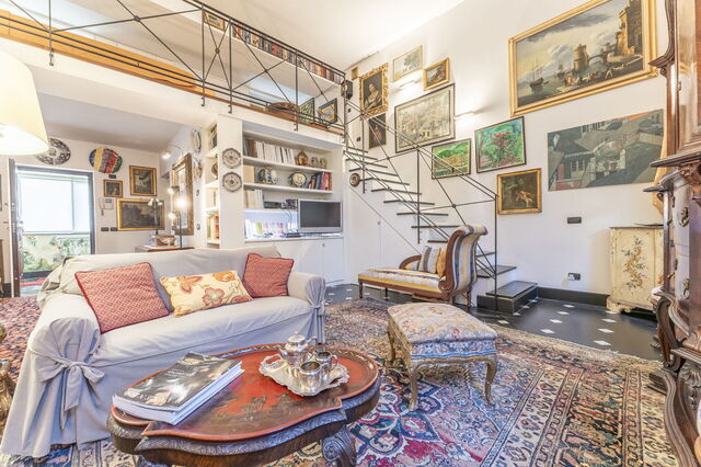 Portello Square Lux Apartment Genova, woonkamer