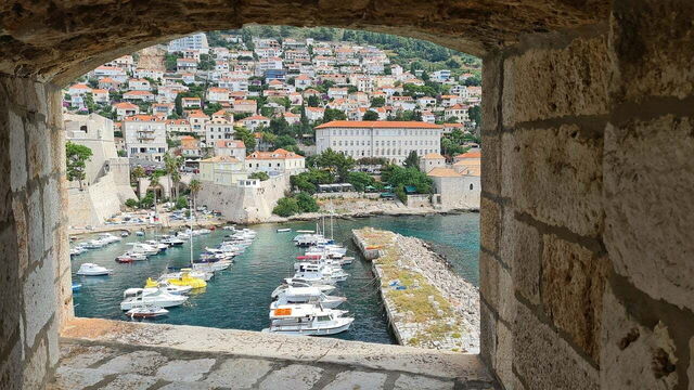 De marina in Dubrovnik