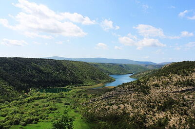 Landschap in Krka