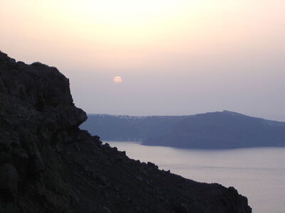 Pastel zonsondergang