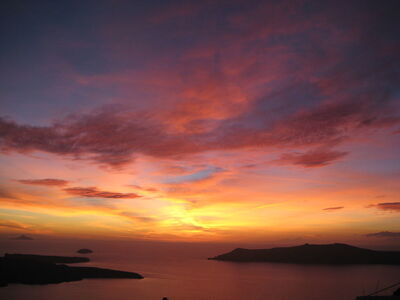 Zinderende zonsondergang