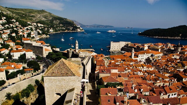 Uitzicht op Dubrovnik