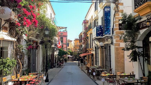 Een straatje in Marbella