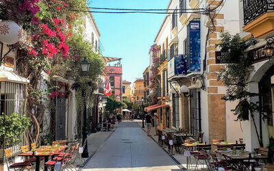 Een straatje in Marbella