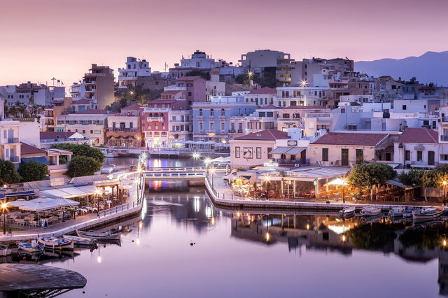 Voulismenimeer, zonsondergang