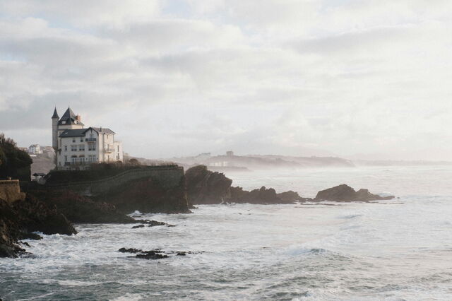 Kustlijn in Biarritz