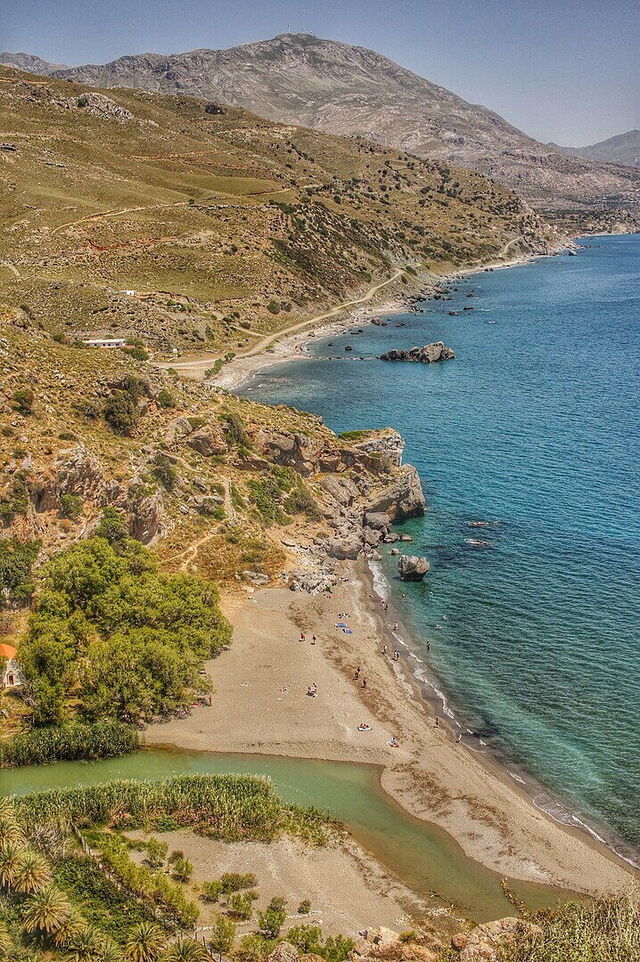 Preveli Beach, kust