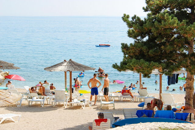 Op het strand in Kroatië