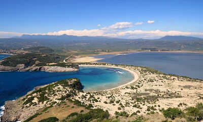 Uitzicht vanaf het Navarino Kasteel