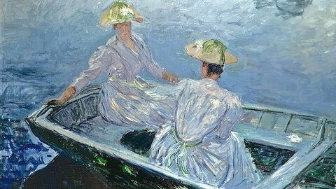 La Barque bleue, Monet