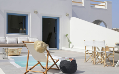 Oia, Santorini 1, achtertuin
