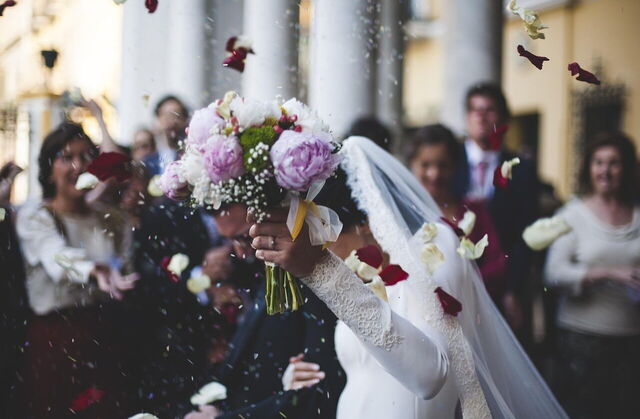 Huwelijk confetti