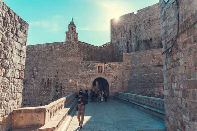 Oude stadsmuur van Dubrovnik