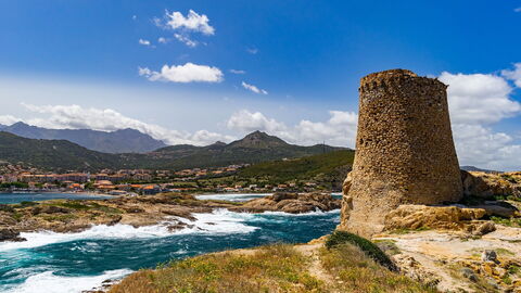 Een strand op Sardinië