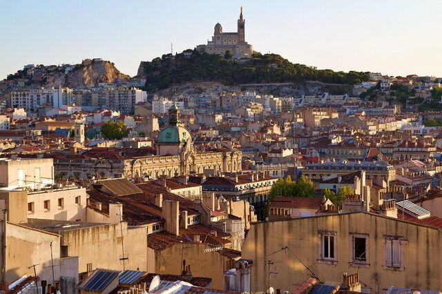 Uitzicht op Marseille