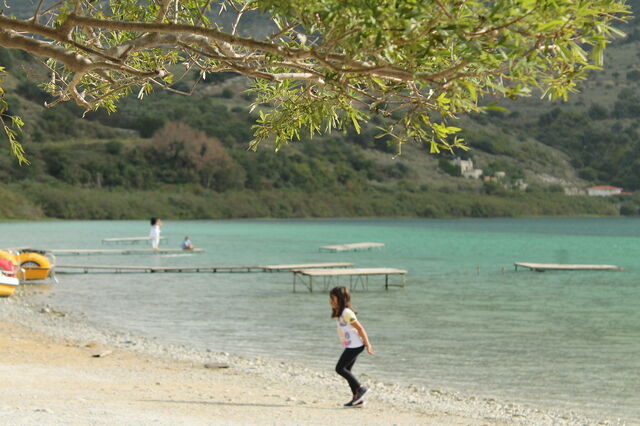 Kournas meer, strand