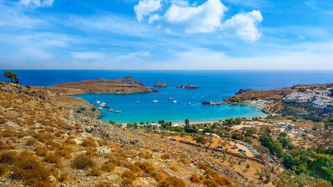 Overzicht van Lindos
