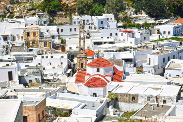 Byzantine kerk, Lindos