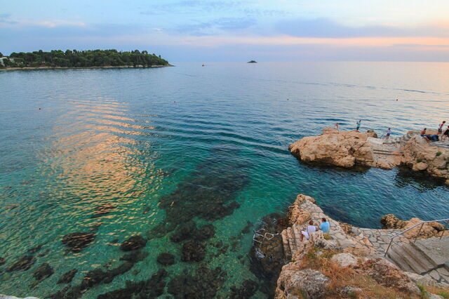 Kustlijn in Rovinj