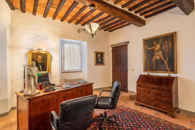 Villa La Canonica Di Pietrafitta, studeerkamer
