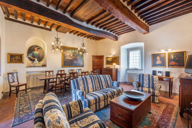 Villa La Canonica Di Pietrafitta, woonkamer