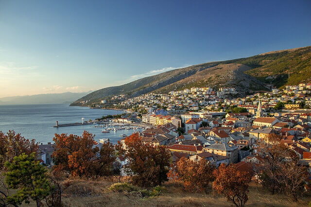 Uitzicht over Senj